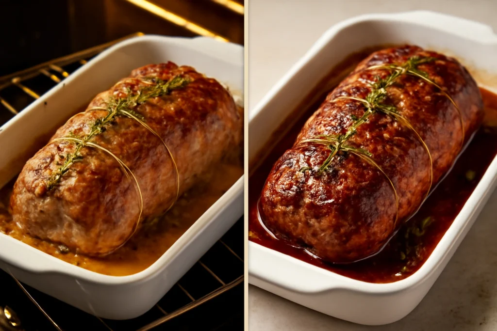 A mouth-watering stuffed rolled chicken roast served with fresh vegetables, perfect for a summer dinner.